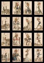 French playing cards. Jeu des Drapeaux, Paris?: J.B.?, circa 1815