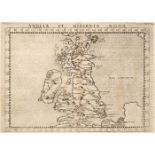British Isles. A collection of eight miniature maps, 16th - 18th century