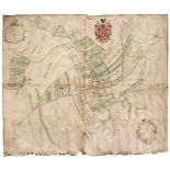Estate Plan. The Map of part of the Lordship of Darrington..., 1757