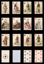 French costume playing cards. Cartes parisienne, Paris: O. Gibert, circa 1855