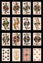 Russian playing cards. Non-standard deck, Imperial Playing Card Factory, circa 1870, & 1 other