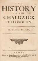 Stanley (Thomas). The History of the Chaldaick Philosophy, 1662
