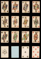 French playing cards. Troubadour patience, Paris: O. Gibert, circa 1858
