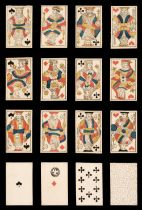 Russian playing cards. PV-2 pattern, St. Petersburg: Imperial Playing Card Factory, circa 1820s