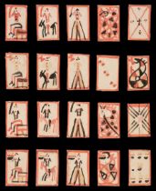 Indonesian playing cards. Omi cards, probably Celebes: unknown maker, circa 1840