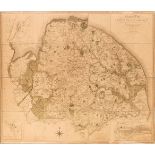 Norfolk. Donald (T. & Milne T.), A Topographical Map of the County of Norfolk, 1797
