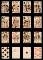 French playing cards. Paris pattern type 3, Paris: Pierre Le Brun, circa 1770