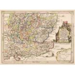 England & Wales. A collection of 12 maps, 17th - 19th century