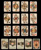 Belgian playing cards. 50th Anniversary pack, Brussels: F. Hemeleers van Hoeter, 1880, & 3 others