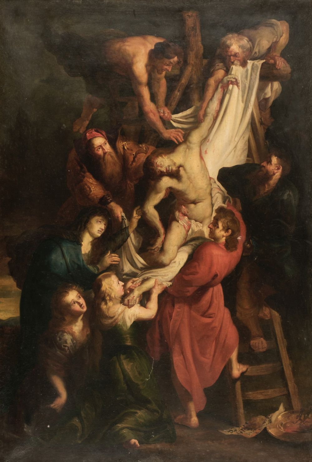 After Peter Paul Rubens (1577-1640). The Descent from the Cross, after 1614, oil on canvas - Image 2 of 8