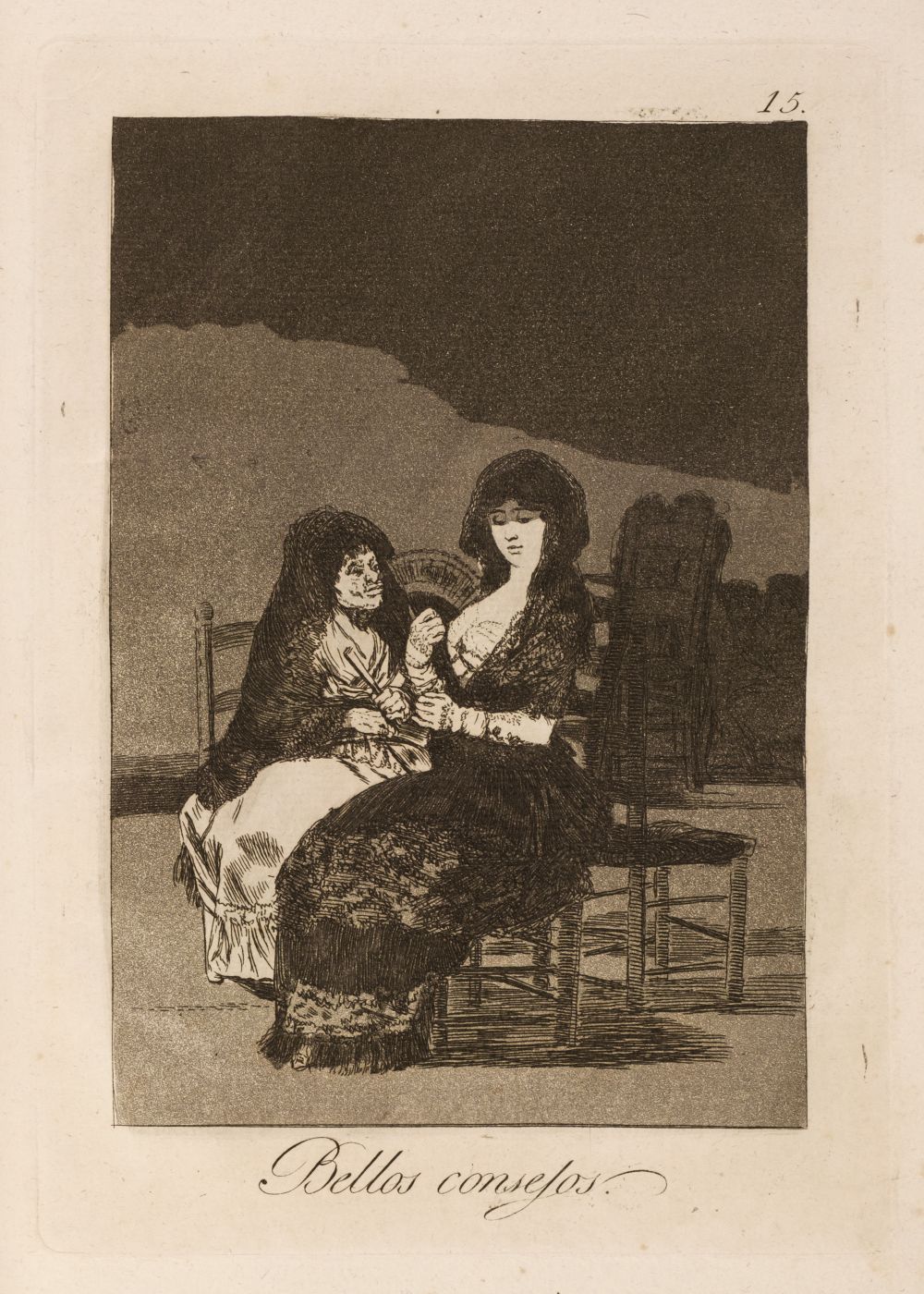 Goya (Francisco de, 1746-1828) Los Caprichos, 1799, the complete set of 80 etchings, FIRST EDITION - Image 15 of 37