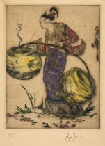 Lord (Elyse Ashe, 1900-1971). Lighting Lanterns, etching printed in colours, & 2 others
