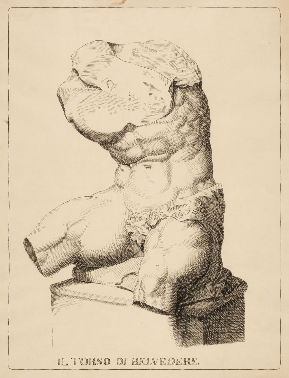 Academy Studies after the Antique. A collection of 17 ink drawings, circa 1795-1800 - Image 3 of 5