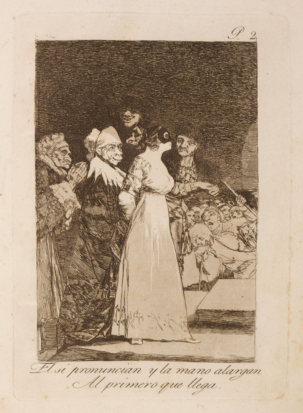 Goya (Francisco de, 1746-1828) Los Caprichos, 1799, the complete set of 80 etchings, FIRST EDITION - Image 2 of 37