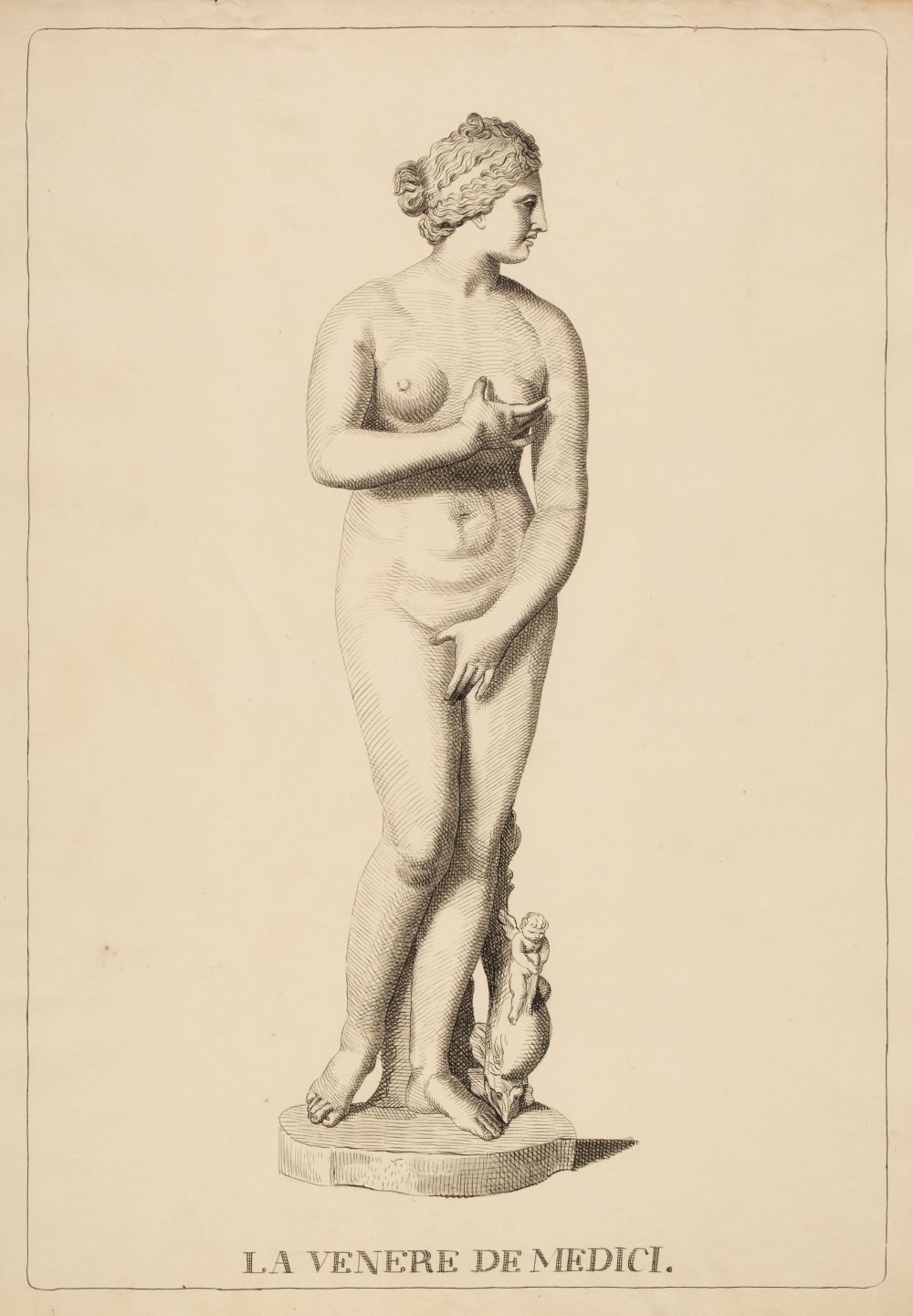 Academy Studies after the Antique. A collection of 17 ink drawings, circa 1795-1800