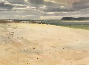 Bartlett (Charles, 1921- 2014). Beach Ferry Side, watercolour on paper