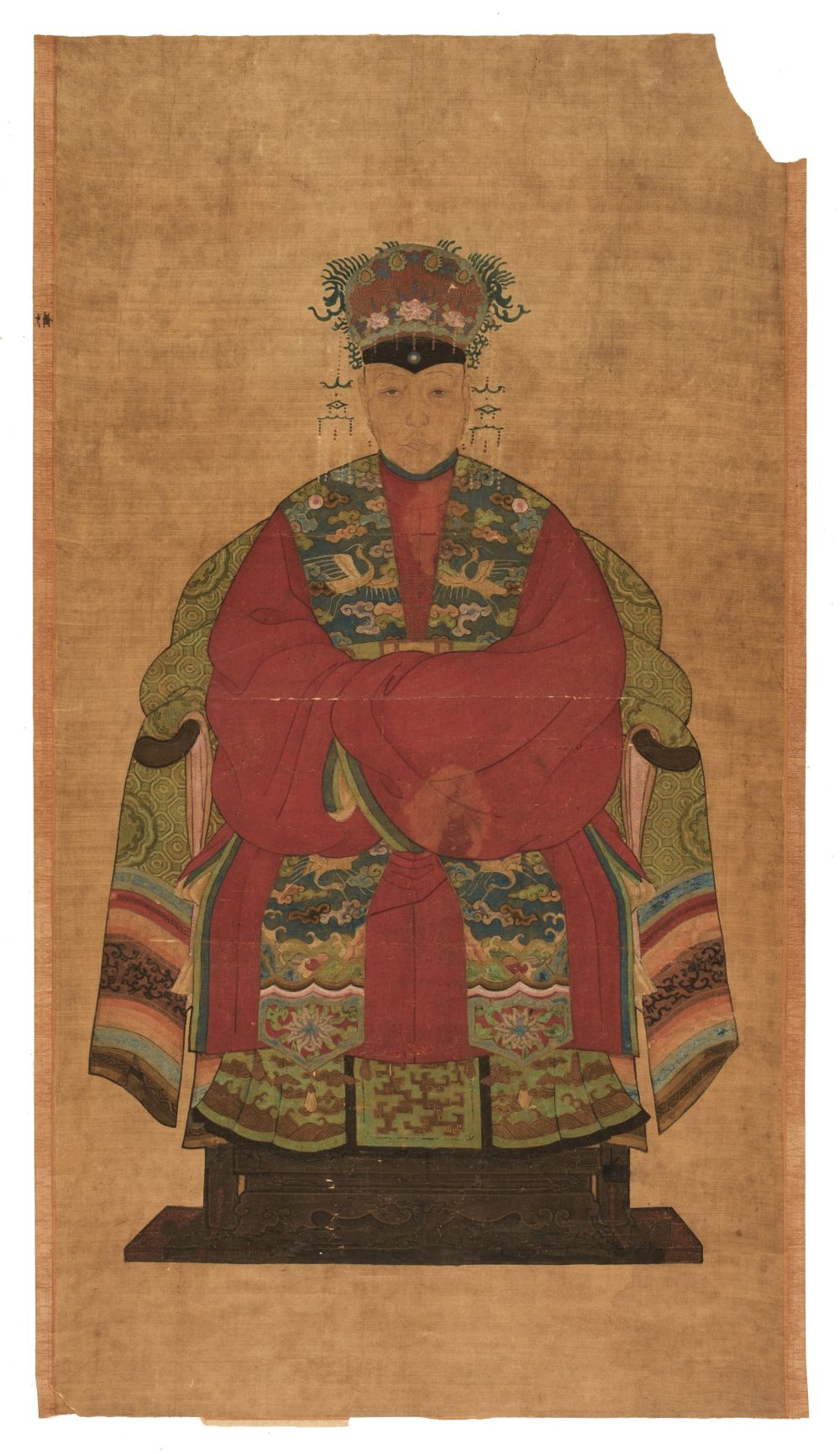Chinese Ancestor Portraits, circa 1800-1850, gouache on silk