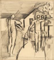 Vaughan (Keith, 1912-1977). Study for Assembly, circa 1955-60