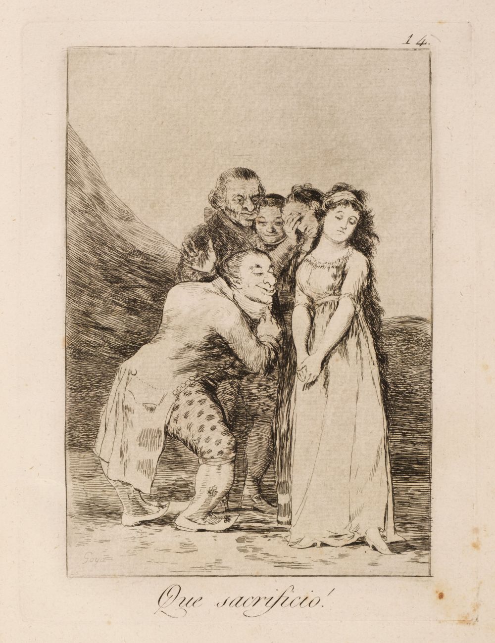 Goya (Francisco de, 1746-1828) Los Caprichos, 1799, the complete set of 80 etchings, FIRST EDITION - Image 14 of 37