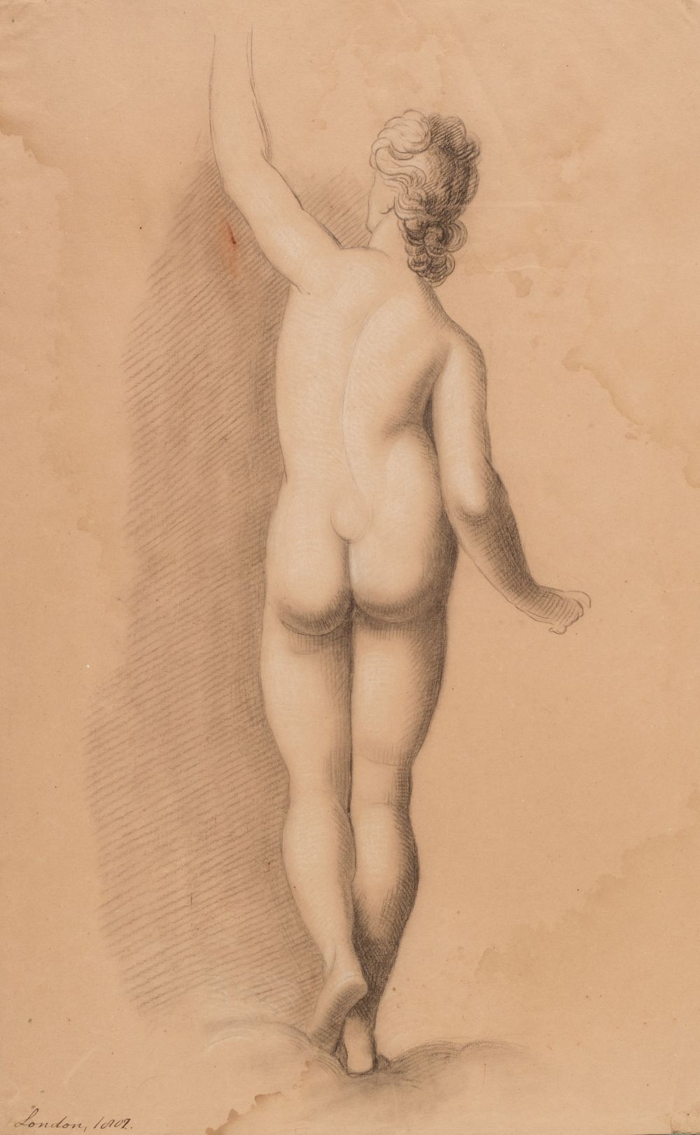 Academy Studies from Life. A collection of 21 mostly black chalk studies, circa 1800 - Image 5 of 5