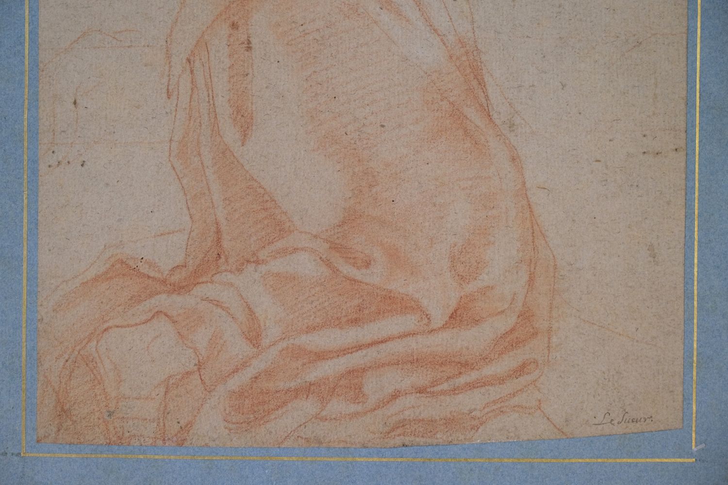 Attributed to Eustache le Sueur (1617-1655). A Friar in Supplication - Image 4 of 12