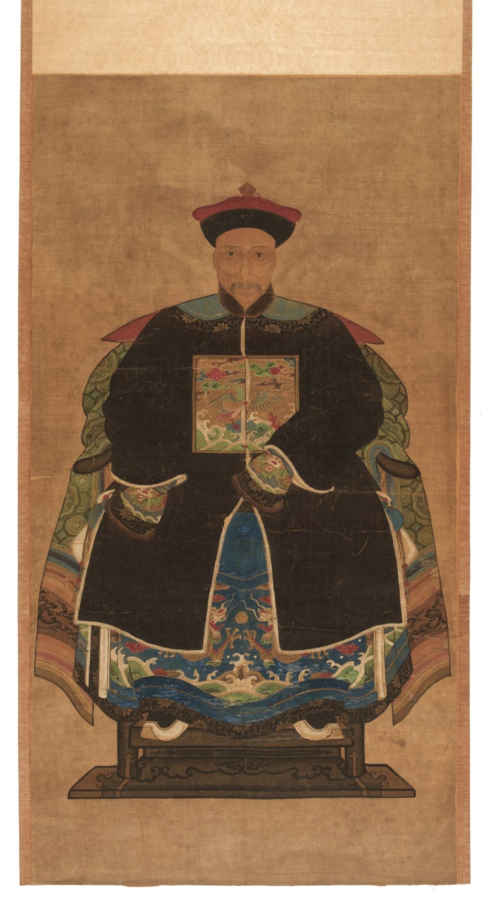 Chinese Ancestor Portraits, circa 1800-1850, gouache on silk - Image 2 of 2