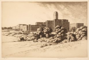 Anderson (Stanley, 1884-1966). Birmingham Hospitals Centre, 1938..., and others