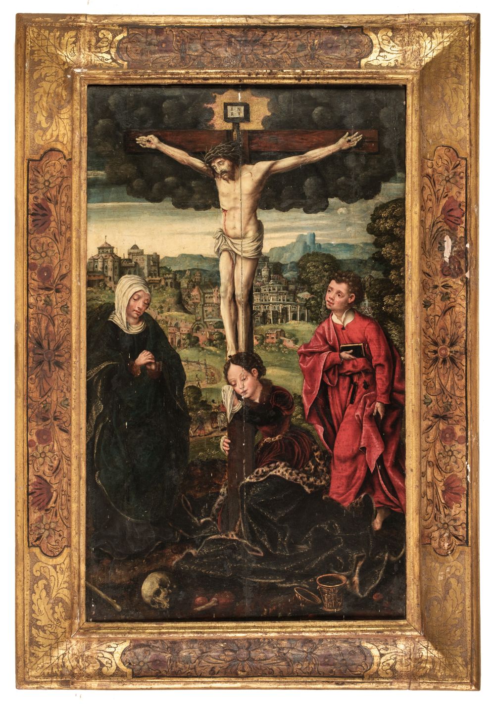 Circle of Lucas Cranach the Elder, The Crucifixion, oil on panel, circa 1510