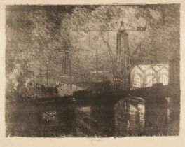 Pannell (Joseph, 1857-1926). Ships at Night, Changing Shifts, 1916..., and others