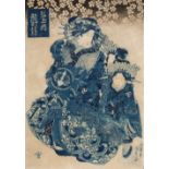 Kunisada III (Utagawa, 1786-1865). Kaomachi of Tama-ya, circa 1830