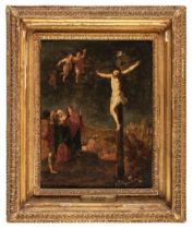 Attributed to Hans Rottenhammer I (1564/5-1625), The Crucifixion, circa 1605, oil on panel