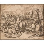 Master of the Die. The Victory of Scipio over Syphax, 1530-1560, engraving