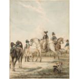 Vinkeles (Johannes, 1783- circa 1814).Hunting Scene at Fontainebleau, 1807..., and one other