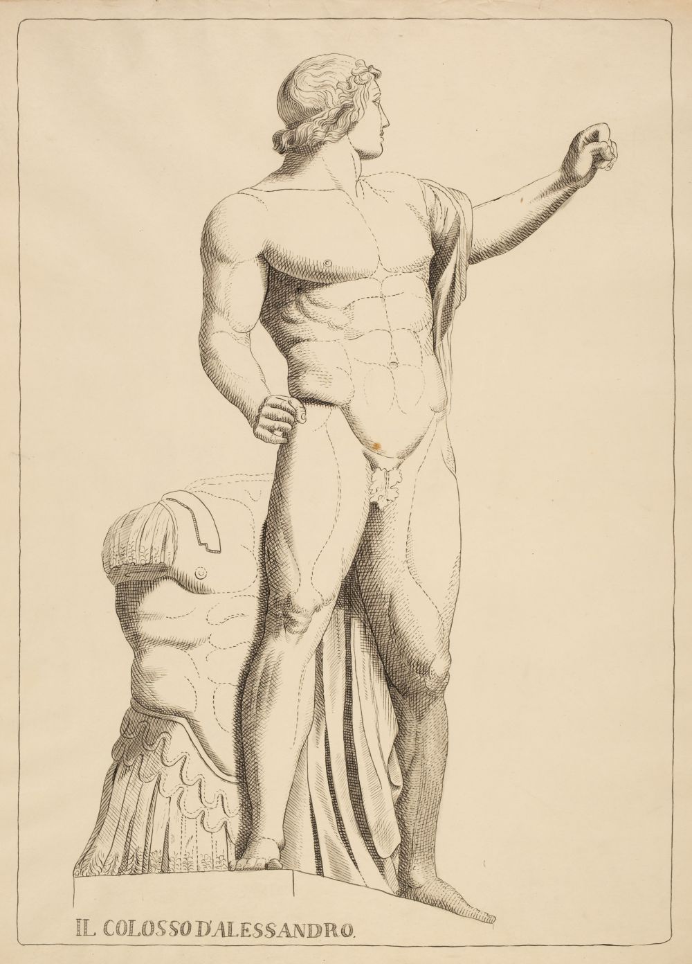 Academy Studies after the Antique. A collection of 17 ink drawings, circa 1795-1800 - Image 2 of 5