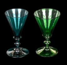 Glass. A collection of 18th-century and later coloured glass