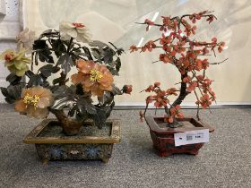 Chinese bonsai tree display, late 19th or early 20th century