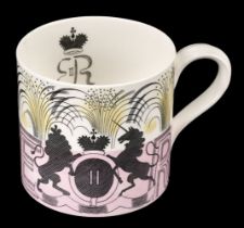 Ravilious (Eric, 1903-1942). A 1953 Elizabeth II Coronation pottery mug