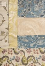 Fabric. A collection of 18th century fabric pieces