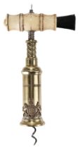 Corkscrew. A Victorian Thompson type double lever corkscrew