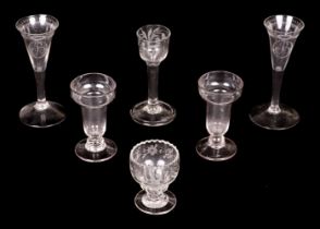 Drinking Glasses. A large collection, 18th-century