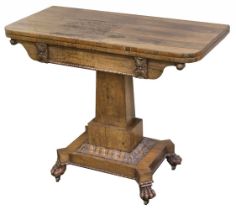 Table. A William IV rosewood games table