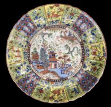 Japanese Imary Style Polychrome Porcelain Plates, 18th century