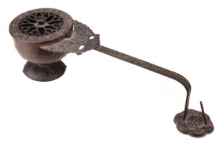 Incense Burner. Potable copper incense burner, 19th/20th Century