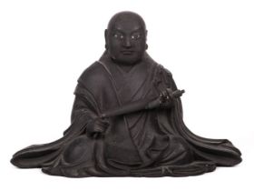 Buddha. Japanese Wooden Carved Buddha, Edo Period