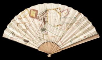 Conundrum fan. A printed paper fan, no publisher, circa 1791