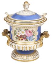 Worcester. A Chamberlains Worcester porcelain ice-pail by E.A. Woosnom 1834