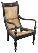 Chair. A 19th century Anglo-Indian hardwood chair