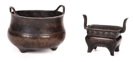 Incense Burners. Chinese copper incense burners, 18/19th century