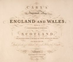 Cary (G. & J. ). Cary's Improved Map of England and Wales..., 1832