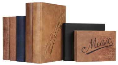 Albums, Guest & Music Books. A selection of brand new bindings by the Bindery Shop of Ludlow